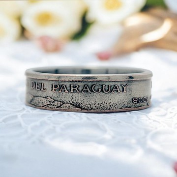 巴拉圭硬幣戒指, 巴拉圭戒指, 巴拉圭硬幣製戒指, 巴拉圭戒指