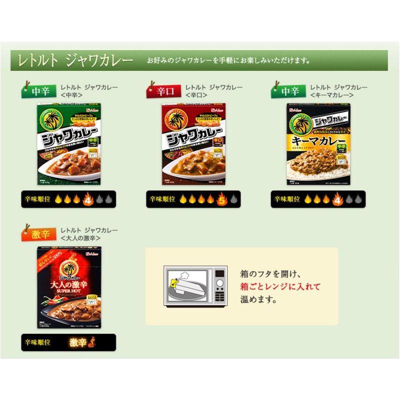 ハウスレトルトジャワカレー辛口 200G ×10個 レンジ化対応・レンジで簡単調理可能