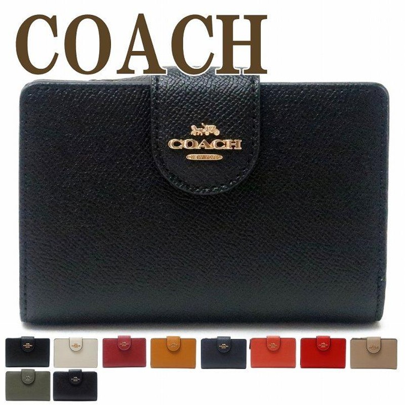 コーチ COACH 財布 二つ折り財布 レディース レザー ロゴ ブラック 黒 6390 | LINEブランドカタログ