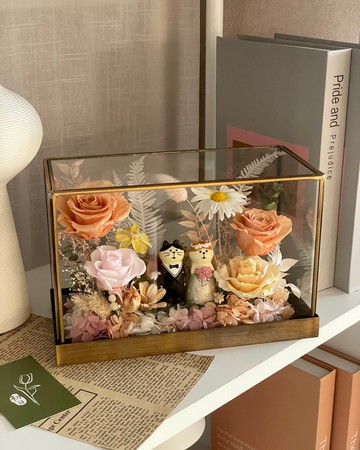 【客製化】永生玻璃花園 求婚花禮 婚禮佈置 入厝花禮 永生花禮
