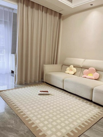 地毯地墊 法式地毯客廳高級輕奢防水耐臟可擦沙發茶幾毯現代簡約臥室床邊毯