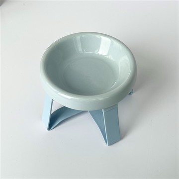 (預購)  寵物碗 馬卡龍陶瓷寵物碗-天空藍【送矽膠勺】 1st (PCL002)