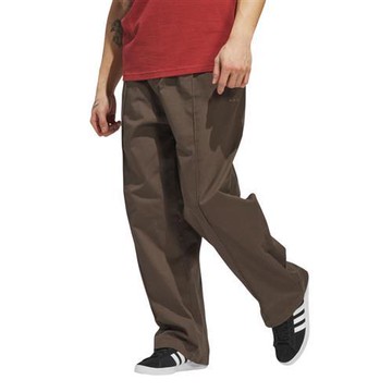 【下殺】Adidas 抽繩長褲 男裝 女裝 寬鬆 拉鍊口袋 咖【運動世界】JC7606