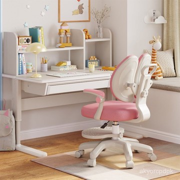 臺灣熱銷 宅配免運 兒童學習椅矯正坐姿靠背椅中小學生書桌椅子兒童書桌學習桌椅套裝 D9FL