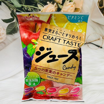 潼漾小舖 日本 senjaku 扇雀飴 綜合水果風味糖 95g 葡萄/檸檬/白桃/草莓/蘋果