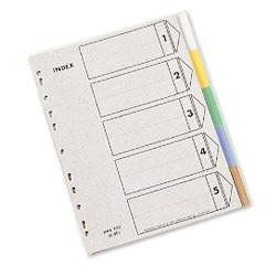 HFPWP IX901 5段塑膠五色分段紙