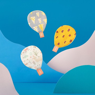 熱氣球環保卸妝棉 布化妝棉l可水洗重複使用。親膚純棉、二重紗