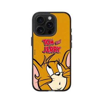 iPhone 16 Pro Clear (相機按鈕) 酷墨灰 - 湯姆貓與傑利鼠 Tom and Jerry - 大臉傑利鼠