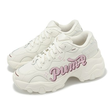 Puma 休閒鞋 Pulsar Wedge Wns Collegecore 女鞋 米白 粉紅 厚底 老爹鞋 40049201
