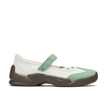 Clarks 輕鬆走-Tri Ease Jen 女款合成皮魔鬼氈瑪莉珍鞋(綠色) CLF87633C