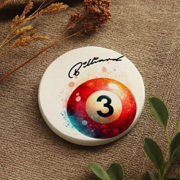 TRON 圓形硬式珪藻土杯墊 趣味圖片集A-1 吸水杯墊 速乾杯墊 防潮杯墊