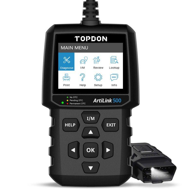 TOPDON AL500 obd2 故障診断機 自動車スキャンツール obd2コードリーダー BMW/BENZ/AUDI/VWなど フルob 通販  LINEポイント最大0.5%GET LINEショッピング