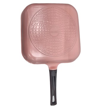 NEOFLAM Mitra系列 電磁爐不適用 陶瓷不沾方型煎鍋 粉色  28cm  1個