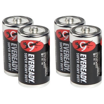 EVEREADY 永備 碳鋅黑金鋼2號電池 1.5V (2個裝/2組)