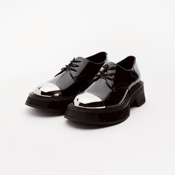 VATIC TRIPLE WELT METAL CAP DERBY SHOES 45mm厚底皮鞋 42