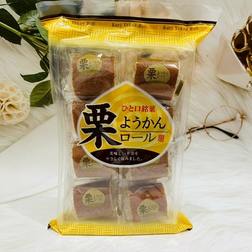 日本 日新堂 栗子羊羹蛋糕  蛋糕卷 羊羹蛋糕 8個入 栗子羊羹捲