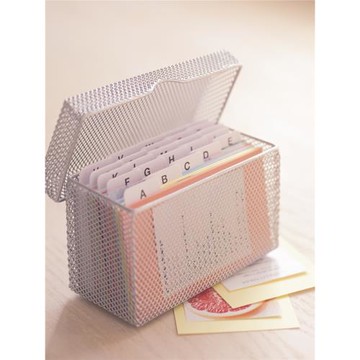 金屬網格翻蓋收納盒桌面儲物盒文具光盤雜物盒櫥柜隔板分類收納