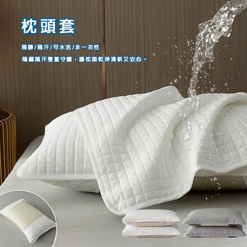 隔污枕套 現貨 免運 白色枕套 灰色枕套 隔汗枕套 保潔枕套 聚酯纖維枕套 48x74枕頭套 防汙枕套 可水洗枕套