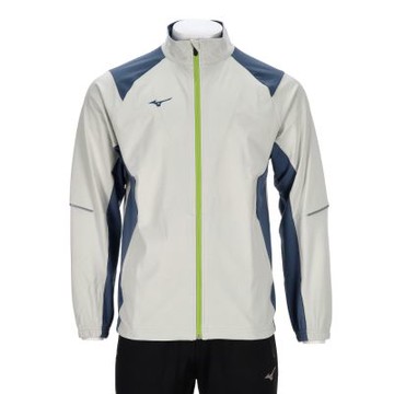 Mizuno 美津濃 男款 石灰白色 立領 針織 防曬 抗紫外線 運動 休閒 外套 32TCC03102