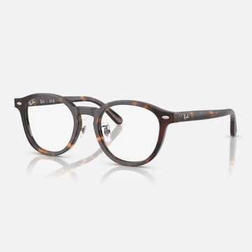 【RayBan 雷朋】圓形膠框光學眼鏡(RX5443D-2012 49mm)