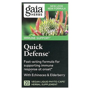 Gaia Herbs, 快速防禦，20 粒全素食液體 Phyto-Caps 膠囊