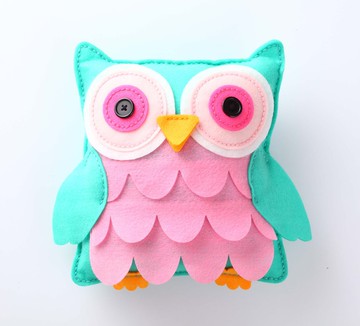 Fairy Land【材料包】貓頭鷹抱枕-綠