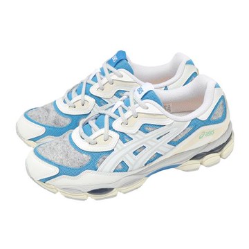 Asics 休閒鞋 GEL-NYC 男鞋 白 藍 緩衝 亞瑟膠 復古 千禧跑鞋 亞瑟士 1203A281100