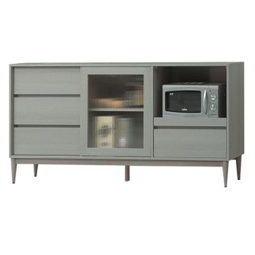 文創集 卡莎亞6尺推門四抽拉盤低餐櫃/收納櫃-180x40x89cm免組