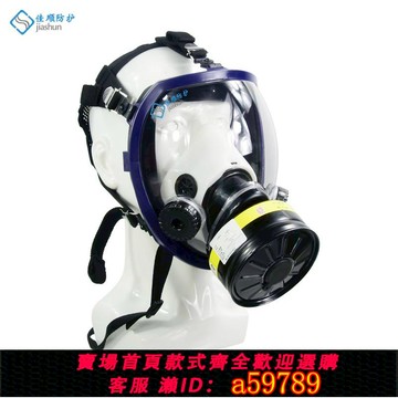 【台灣公司 可打統編】普達弧形球形大視野舒適全面罩4009自吸過濾防護面具小罐矮濾毒罐