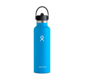 【【蘋果戶外】】Hydro Flask【標準口 / 吸管蓋 / 620ml】21oz 海洋藍 美國不鏽鋼保溫保冰瓶 保冷保溫瓶 不含雙酚A