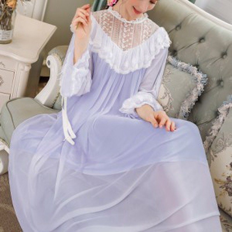 ワンピース 長袖 レース シースルー 部屋着 ルームウェア ネグリジェ フェミニン セクシー レディース Good Clothes 通販 Lineポイント最大1 0 Get Lineショッピング
