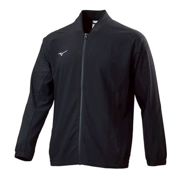 Mizuno 美津濃【授權經銷】【高爾夫】男款平織外套 抗紫外線 黑- E2TC208409