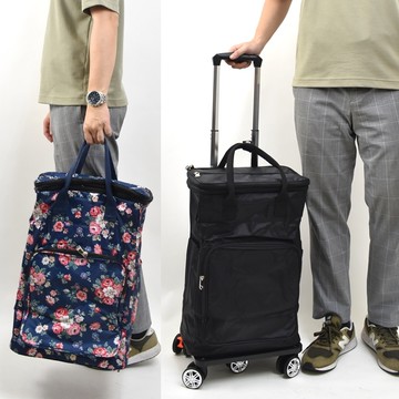 摺疊拉桿車 防潑水購物煞車輪手拉購物車【NZK13】