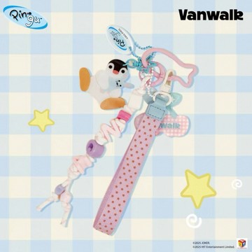 VANWALK x PINGU 企鵝家族 串珠吊飾 壓克力 配飾 裝飾 可愛卡通