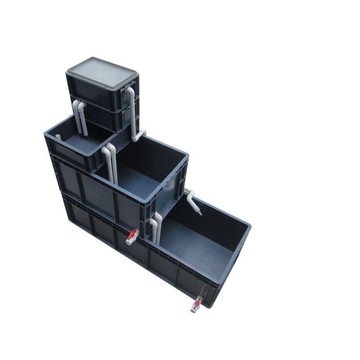 宅配免運😊長方形過濾週轉箱養龜多層魚缸水産養殖魚池生態水培龜缸龜池龜箱