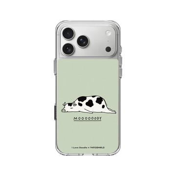 iPhone 17 Pro Max Clear Case（相機按鈕） 透明 - ilovedoodle (Lim Heng Swee) - Mooooody 乳牛