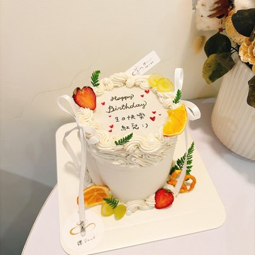 乾淨質感風 燃燒蛋糕 生日蛋糕 慶生 節日  客製化 客製化燃燒蛋