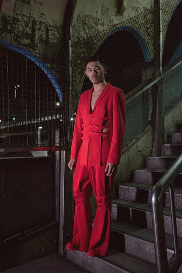 解構束縛感西裝外套(182J03)