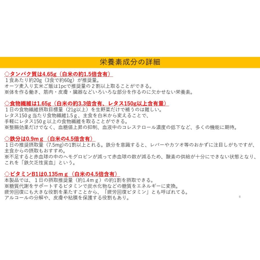 オーツ麦入り玄米ごはん150g×24入 レトルトパックごはん