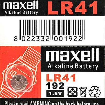 maxell鈕扣型電池lr41 (5顆裝)