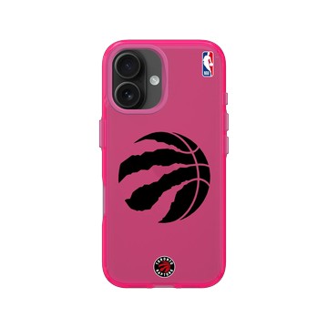 iPhone 16 Clear 粉漾桃 - NBA - B&W-多倫多暴龍 Toronto Raptors B&W