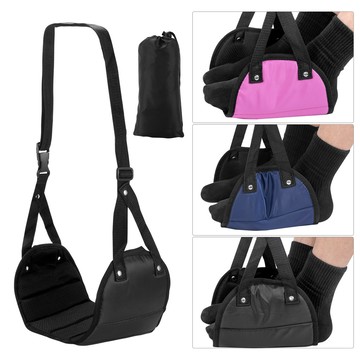 洛陽牡丹 旅行歇腳吊床辦公室吊腳帶飛機高鐵歇腳腳吊床 足踏旅行神器