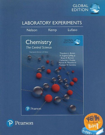 LABORATORY EXPERIMENTS FOR CHEMISTRY: THE CENTRAL SCIENCE (SI) (14版) BROWN 2017 Pearson