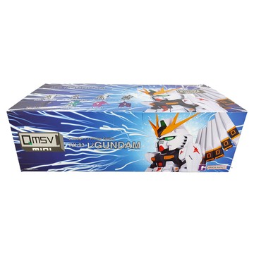 BANDAI 迷你RX-93V鋼彈系列盲盒 QMSV 全6+2隱藏款 一中盒隨機8入販售 已塗裝靜態完成品 高約10cm  1個