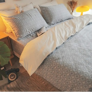 棉床本舖 100%天絲60支 加大床包組  床包 + 枕套 2個  床包186 x 180 x 35cm + 枕套75 x 45cm  歲月靜好