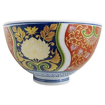 佐和陶瓷 籐黃金伊萬里 日本製造 陶瓷材質 容量410mL  19.5 x 4cm  1個