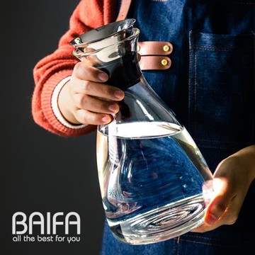 家用透明玻璃冷水壺耐高溫涼水壺電熱燒水玻璃壺涼水杯涼白開水壺