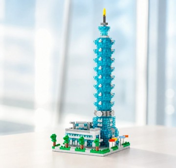 Taipei101台北101授權-YouRblock微型積木-DIY台灣摩天大樓