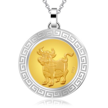 KATROY・ 項鍊・金飾・十二生肖 ・牛