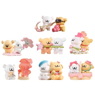 隨機1款 線條小狗 浪漫櫻花系列 盒玩 公仔 擺飾 馬爾濟斯 狗狗 玩樂主義313413